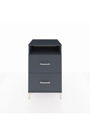 Kronos Komodin Tek Raflı 2 Çekmeceli 60x59x96 - S80M014V5C