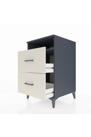 Kronos Komodin Tek Raflı 2 Çekmeceli 60x59x96 - S80M014V4C