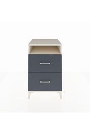 Kronos Komodin Tek Raflı 2 Çekmeceli 60x59x96 Aytaşı-Antrasit