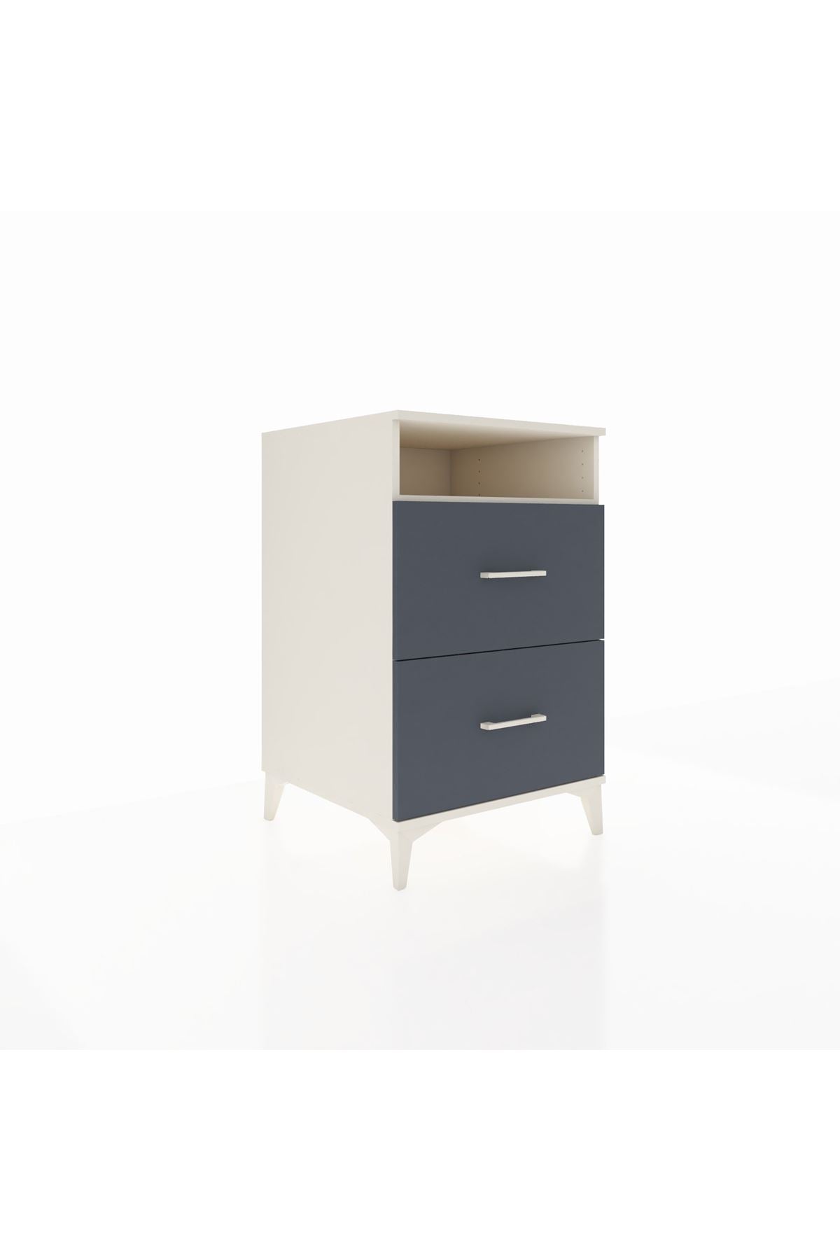 Kronos Komodin Tek Raflı 2 Çekmeceli 60x59x96 - S80M014V2C