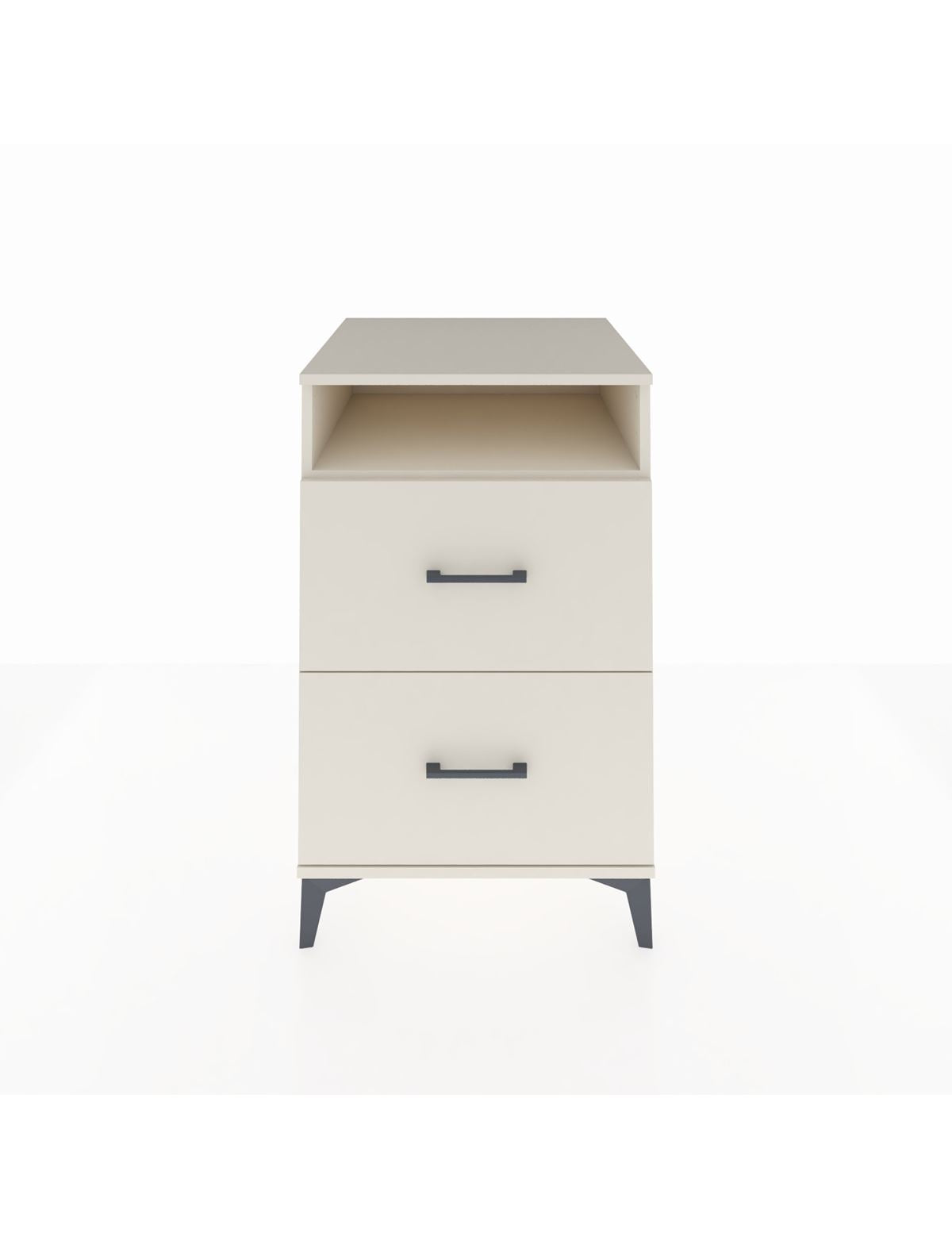 Kronos Komodin Tek Raflı 2 Çekmeceli 60x59x96 Aytaşı-Aytaşı