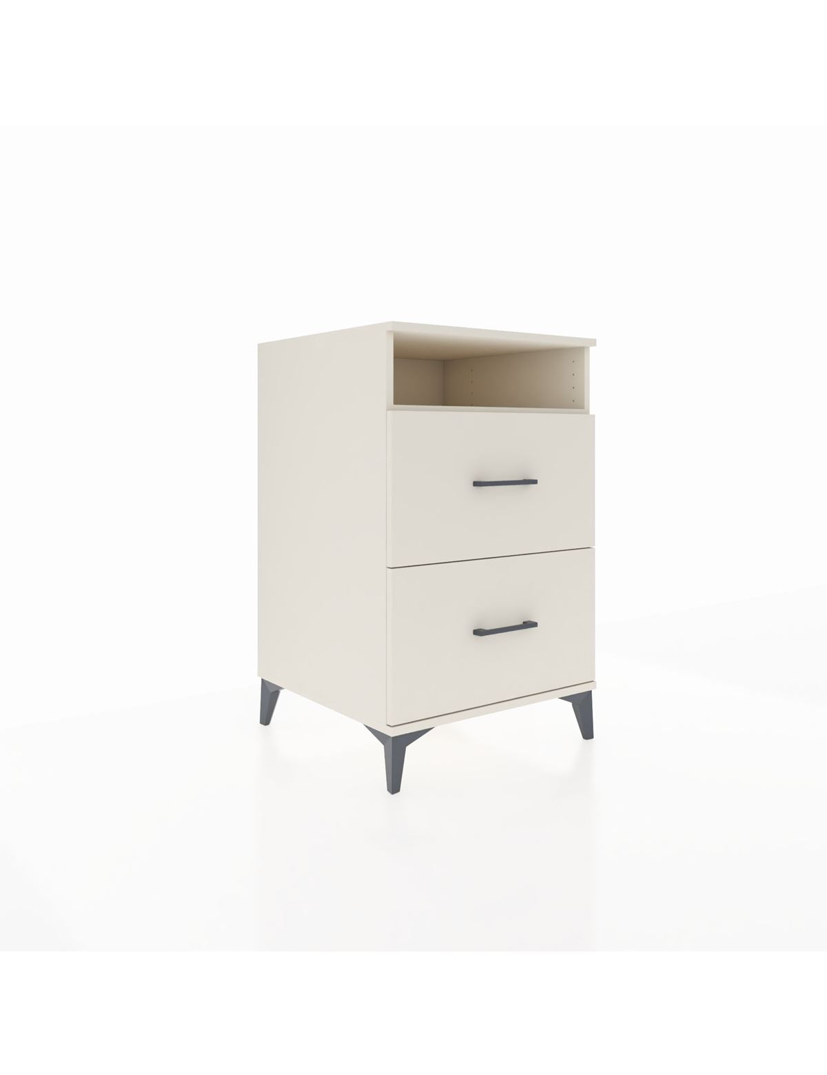 Kronos Komodin Tek Raflı 2 Çekmeceli 60x59x96 Aytaşı-Aytaşı