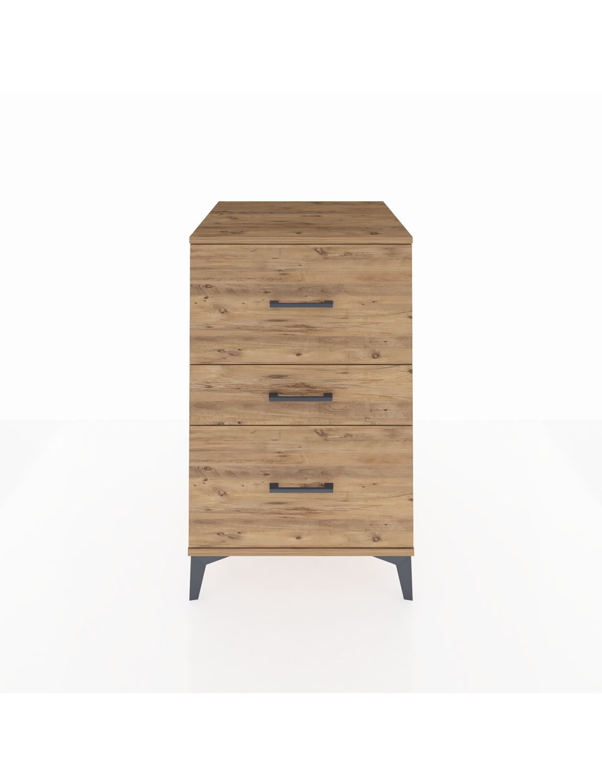 Kronos Komodin 3 Çekmeceli 60x59x96 Çam-Çam