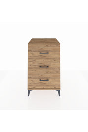 Kronos Komodin 3 Çekmeceli 60x59x96 Çam-Çam