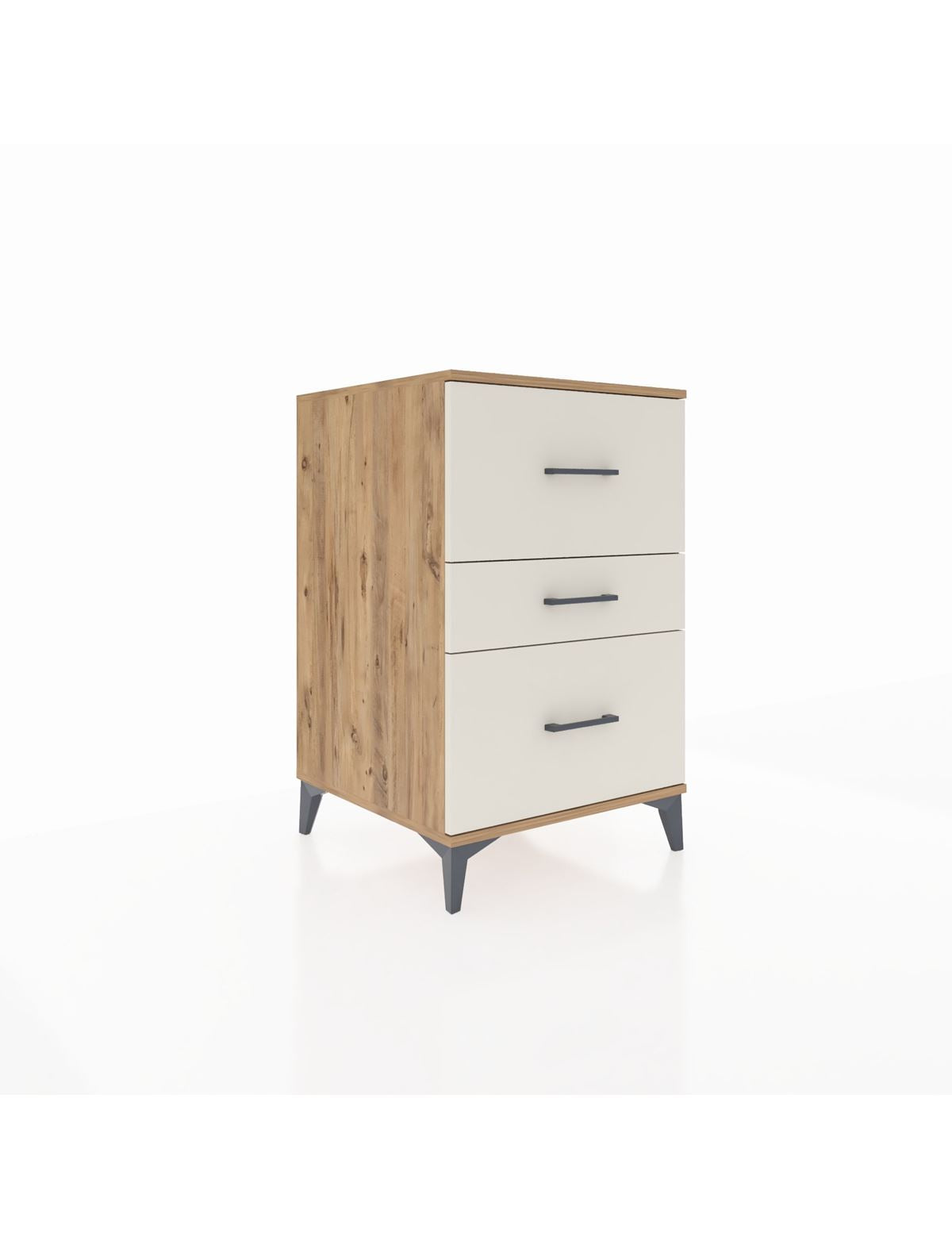 Kronos Komodin 3 Çekmeceli 60x59x96 Çam-Aytaşı