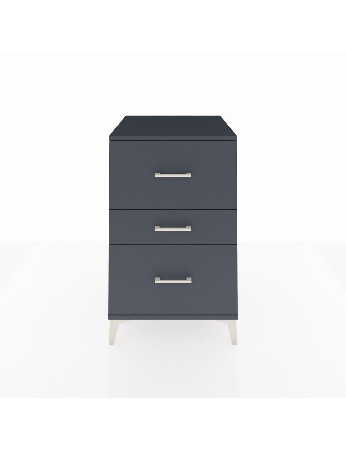 Kronos Komodin 3 Çekmeceli 60x59x96 Antrasit-Antrasit