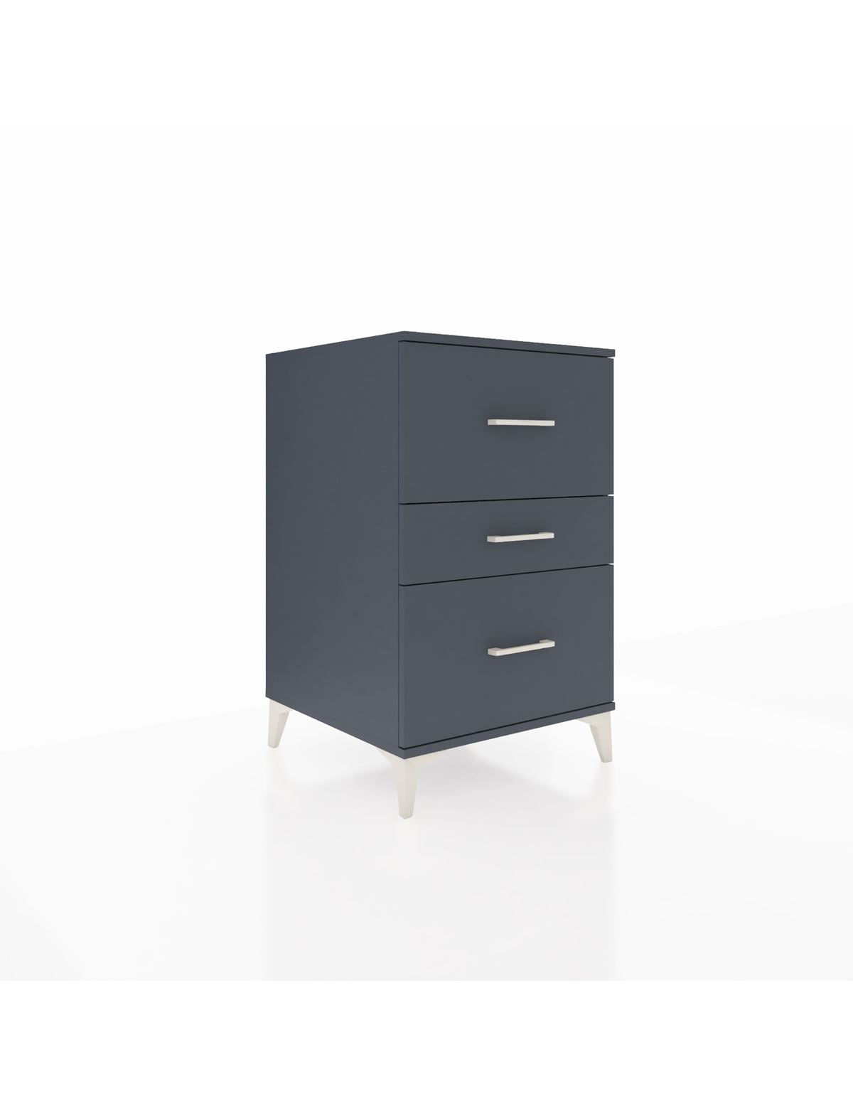 Kronos Komodin 3 Çekmeceli 60x59x96 Antrasit-Antrasit