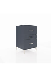 Kronos Komodin 3 Çekmeceli 60x59x96 Antrasit-Antrasit