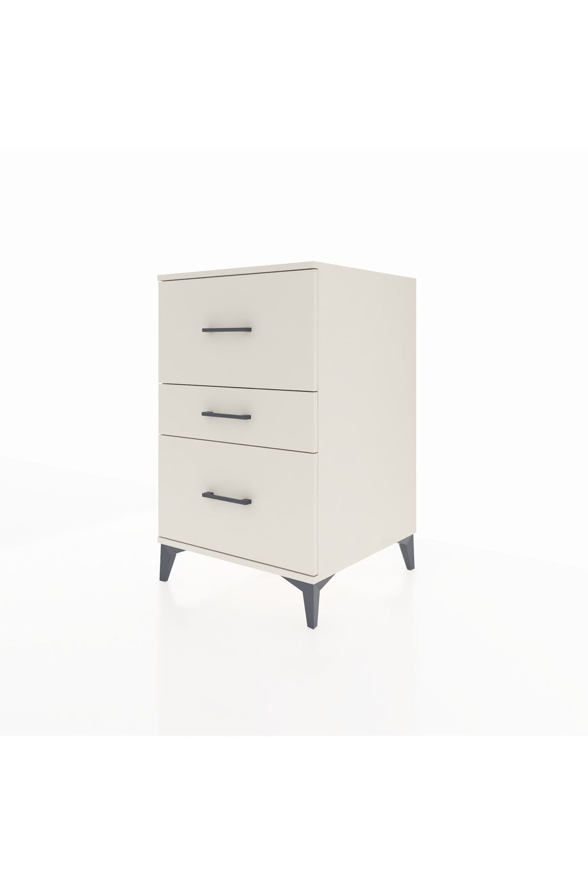 Kronos Komodin 3 Çekmeceli 60x59x96 Aytaşı-Aytaşı