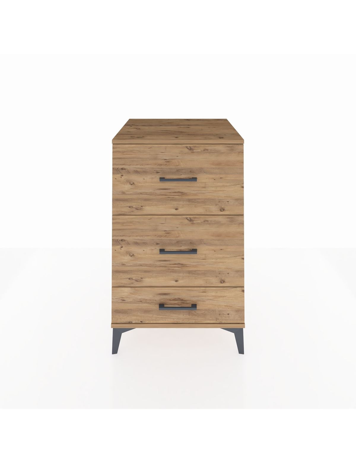 Kronos Komodin 3 Çekmeceli 60x59x96 Çam-Çam