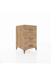 Kronos Komodin 3 Çekmeceli 60x59x96 Çam-Çam