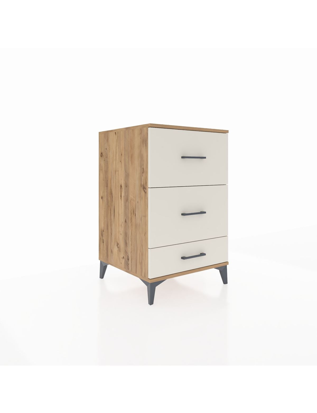 Kronos Komodin 3 Çekmeceli 60x59x96 Çam-Aytaşı