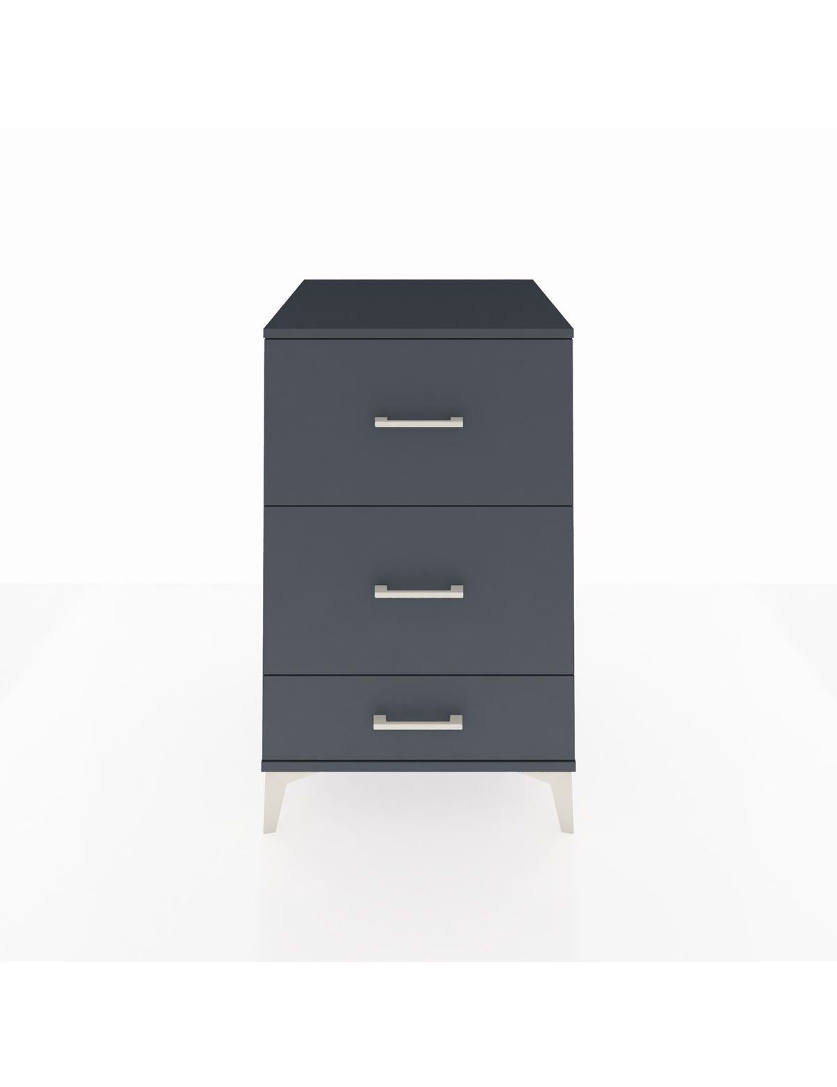 Kronos Komodin 3 Çekmeceli 60x59x96 Antrasit-Antrasit