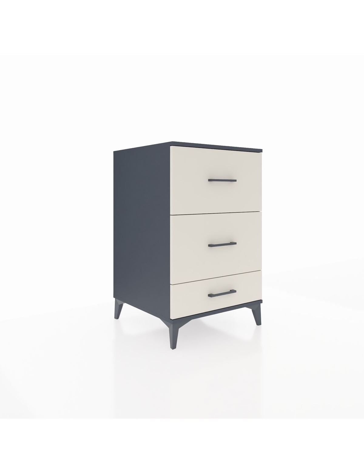 Kronos Komodin 3 Çekmeceli 60x59x96 Antrasit-Aytaşı