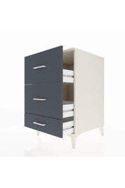 Kronos Komodin 3 Çekmeceli 60x59x96 Aytaşı-Antrasit