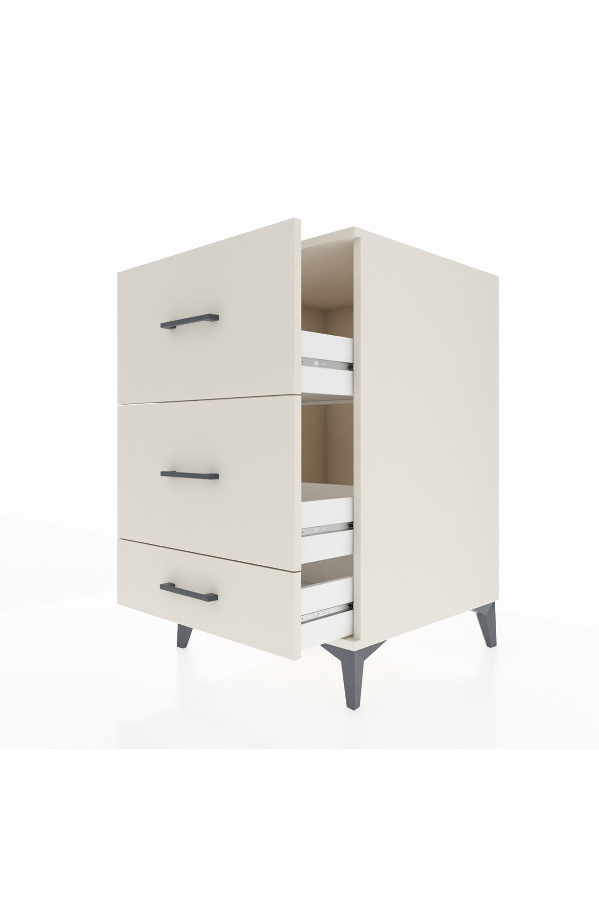 Kronos Komodin 3 Çekmeceli 60x59x96 Aytaşı-Aytaşı