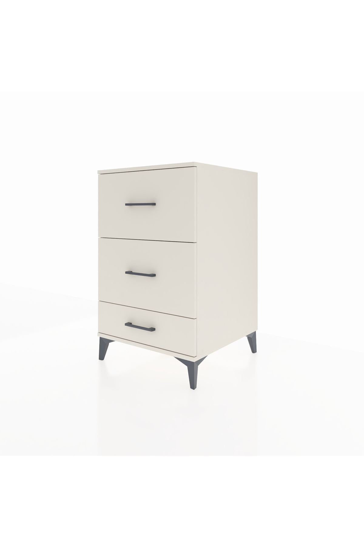 Kronos Komodin 3 Çekmeceli 60x59x96 Aytaşı-Aytaşı