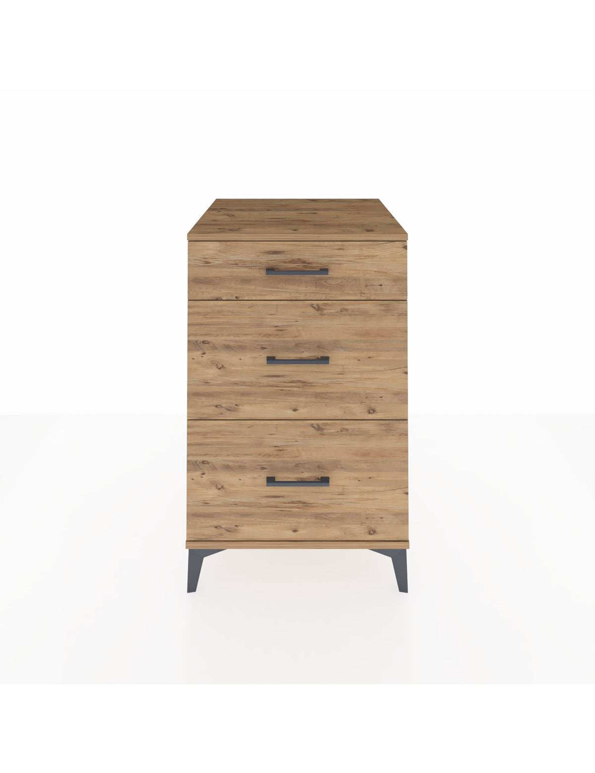 Kronos Komodin 3 Çekmeceli 60x59x96 Çam-Çam