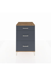 Kronos Komodin 3 Çekmeceli 60x59x96 Çam-Antrasit