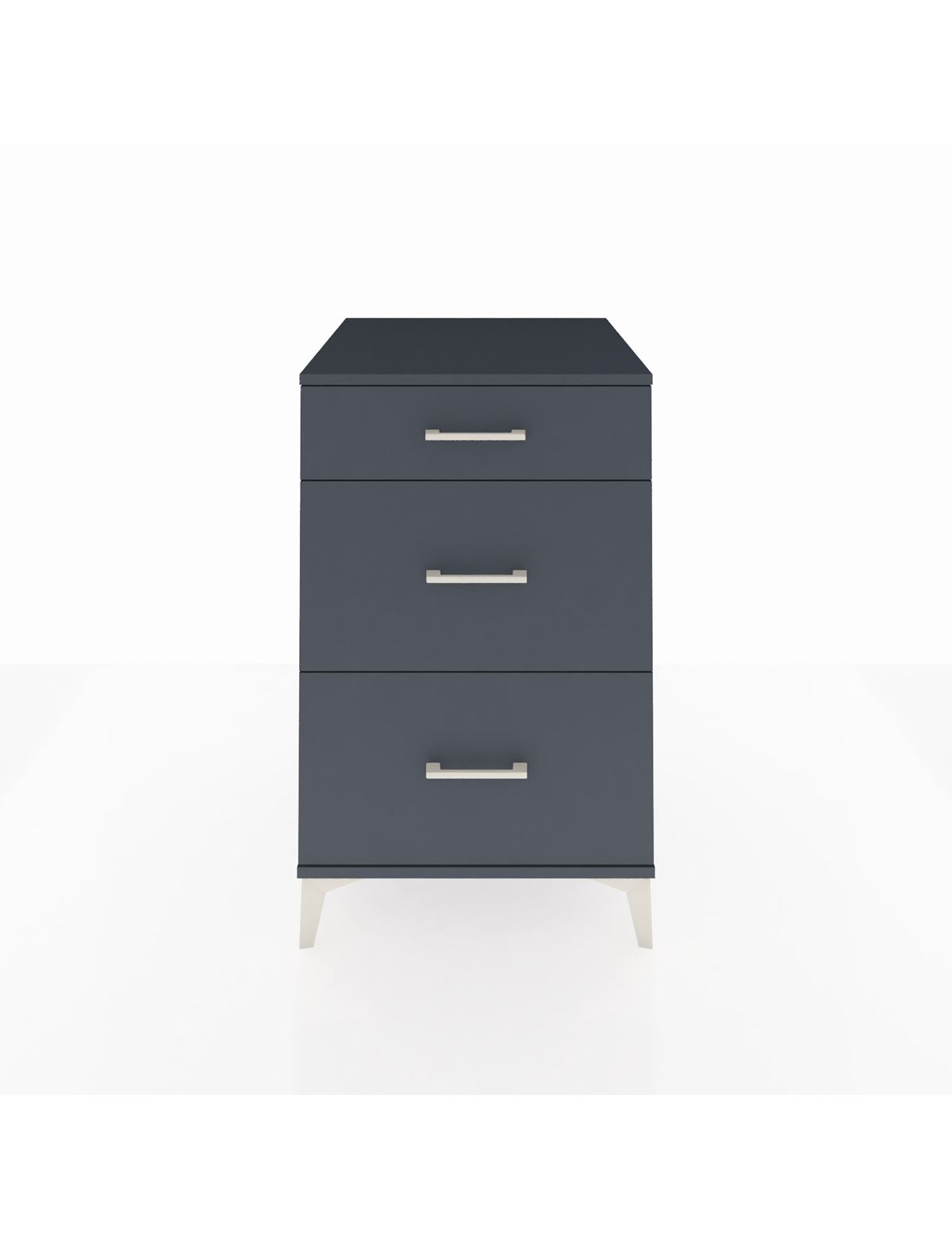 Kronos Komodin 3 Çekmeceli 60x59x96 Antrasit-Antrasit