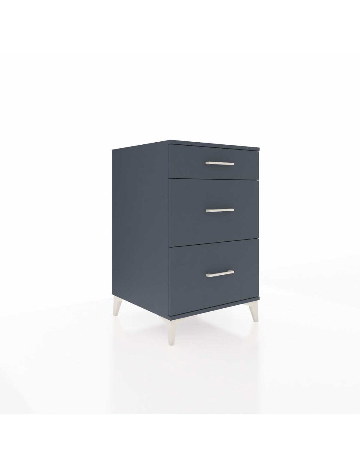 Kronos Komodin 3 Çekmeceli 60x59x96 Antrasit-Antrasit