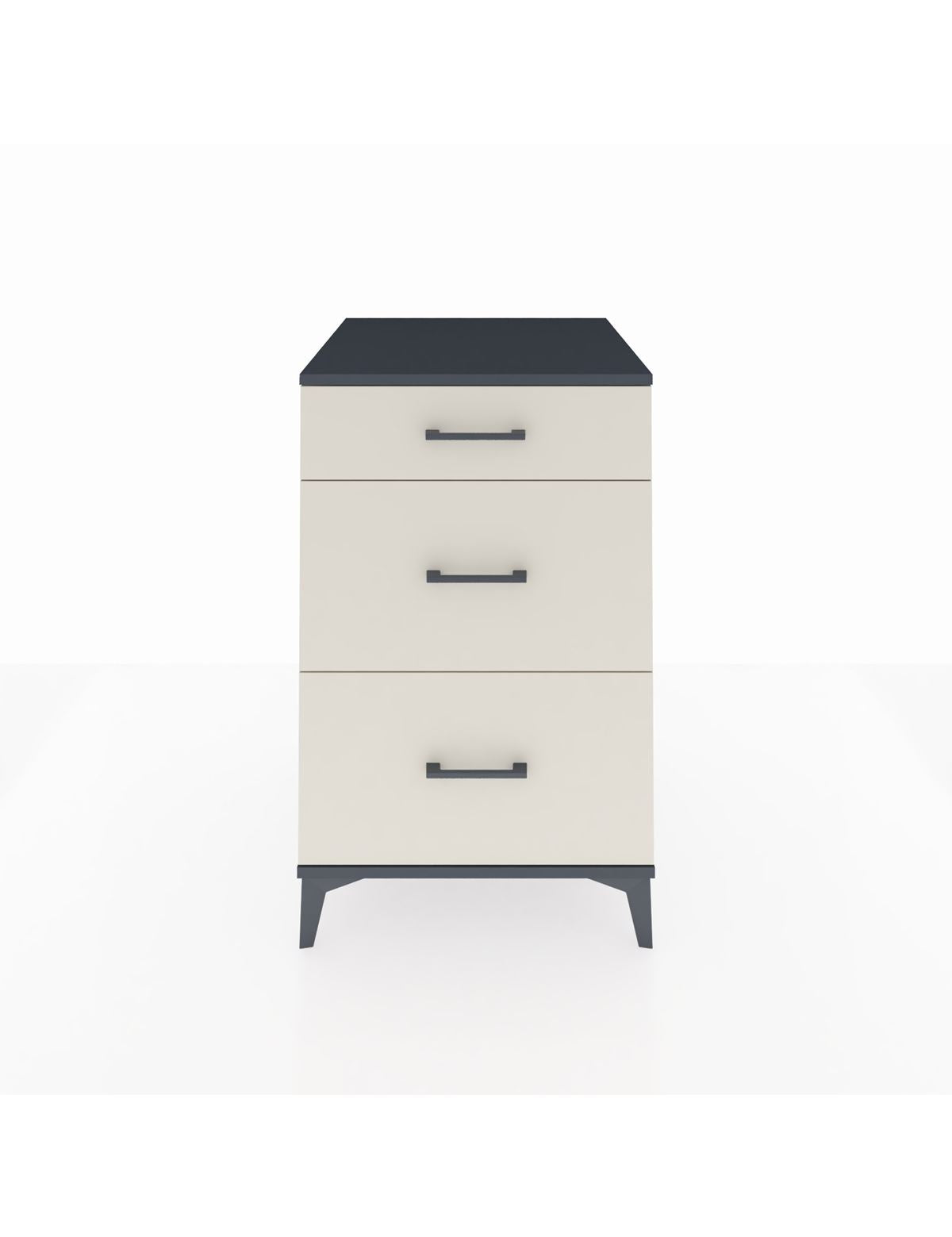 Kronos Komodin 3 Çekmeceli 60x59x96 Antrasit-Aytaşı