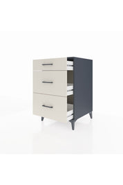 Kronos Komodin 3 Çekmeceli 60x59x96 Antrasit-Aytaşı