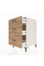 Kronos Komodin 3 Çekmeceli 60x59x96 Aytaşı-Çam