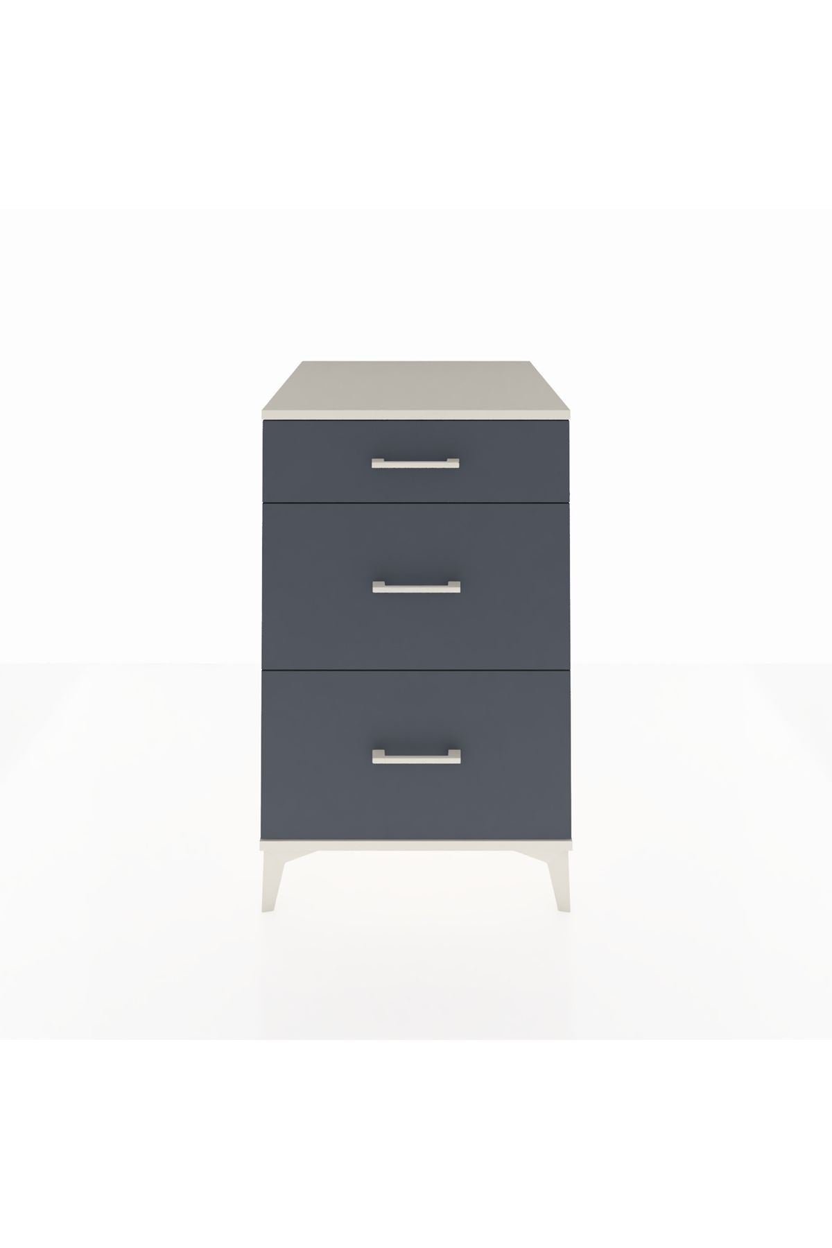 Kronos Komodin 3 Çekmeceli 60x59x96 Aytaşı-Antrasit