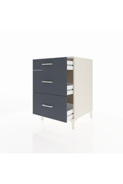 Kronos Komodin 3 Çekmeceli 60x59x96 Aytaşı-Antrasit
