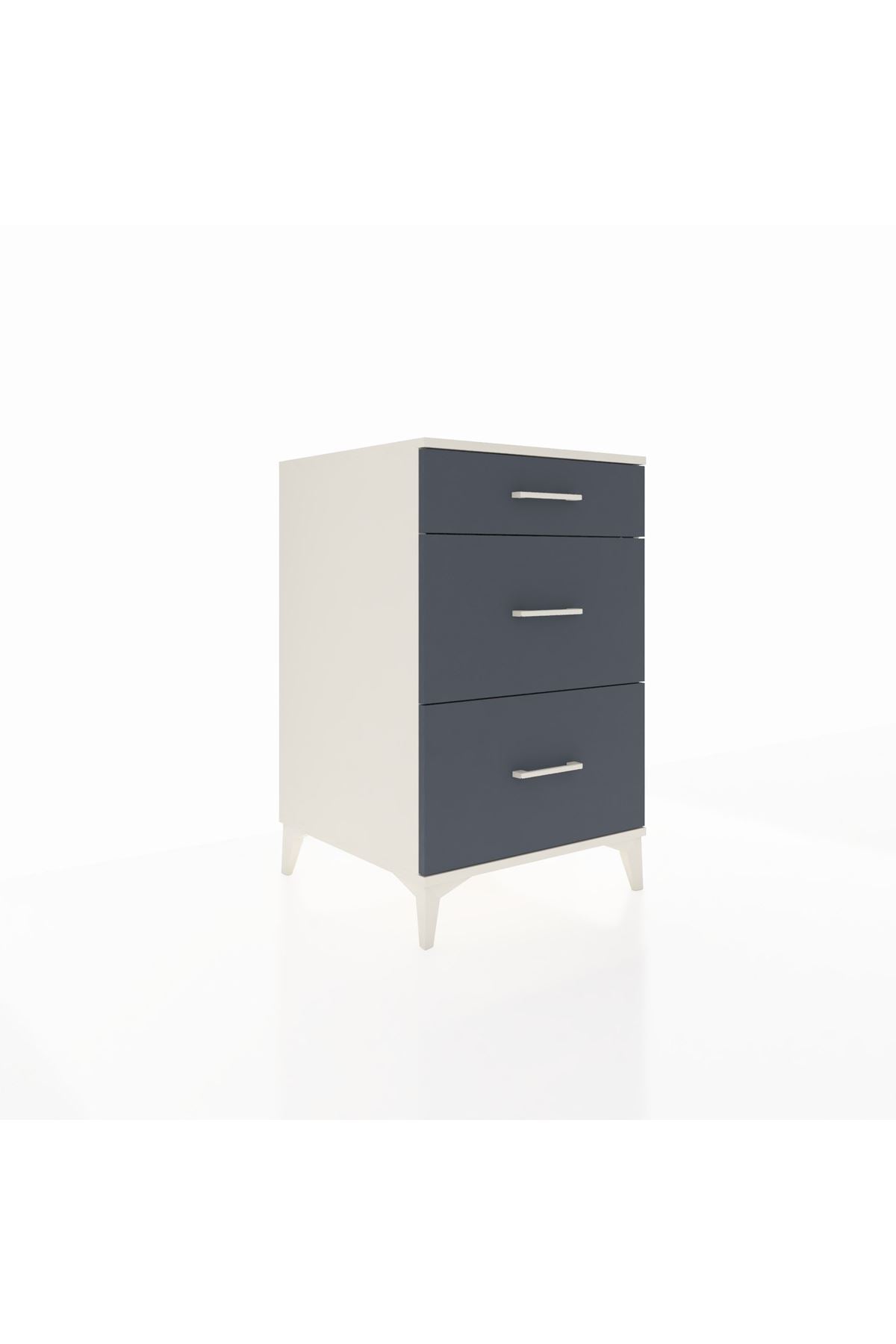 Kronos Komodin 3 Çekmeceli 60x59x96 Aytaşı-Antrasit