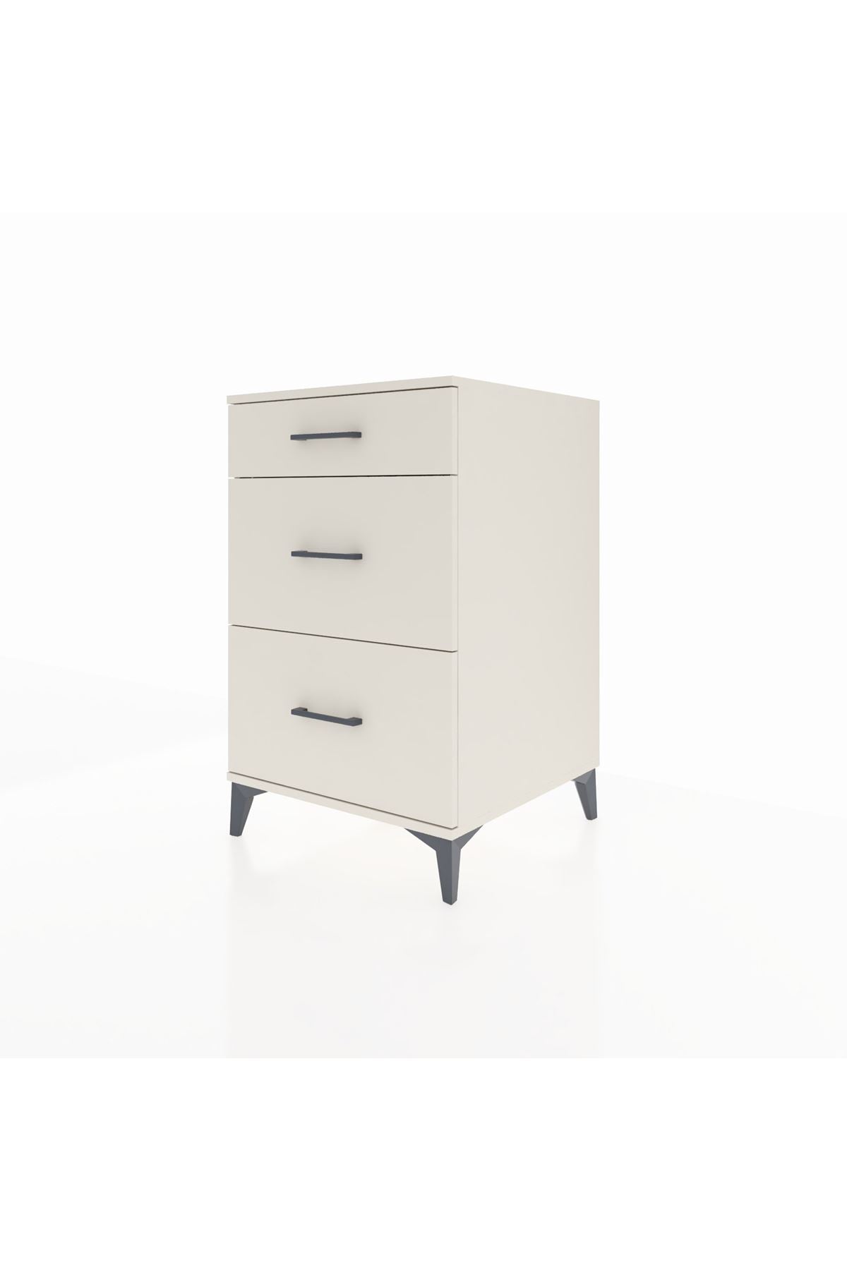 Kronos Komodin 3 Çekmeceli 60x59x96 Aytaşı-Aytaşı