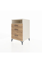 Kronos Komodin Tek Raflı 3 Çekmeceli 60x59x96 Aytaşı-Çam