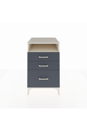 Kronos Komodin Tek Raflı 3 Çekmeceli 60x59x96 Aytaşı-Antrasit