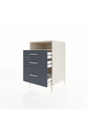 Kronos Komodin Tek Raflı 3 Çekmeceli 60x59x96 Aytaşı-Antrasit