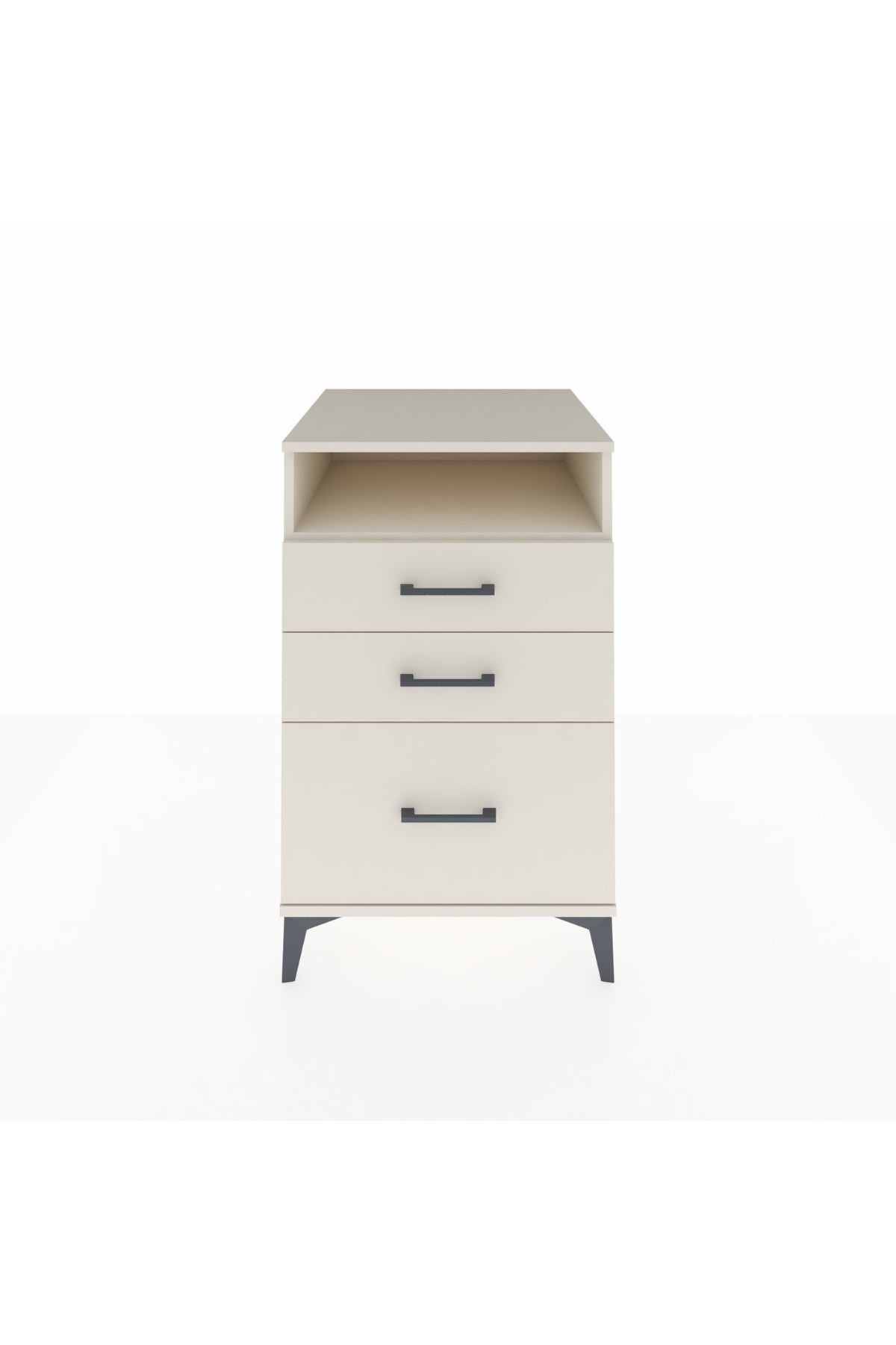 Kronos Komodin Tek Raflı 3 Çekmeceli 60x59x96 Aytaşı-Aytaşı