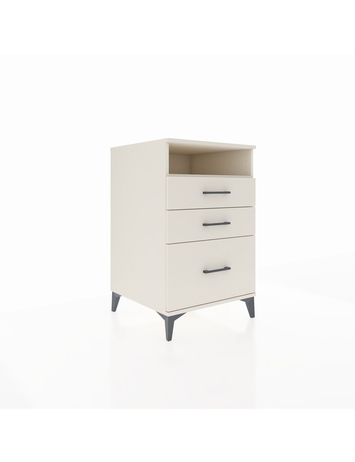 Kronos Komodin Tek Raflı 3 Çekmeceli 60x59x96 Aytaşı-Aytaşı