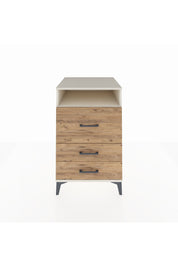 Kronos Komodin Tek Raflı 3 Çekmeceli 60x59x96 Aytaşı-Çam