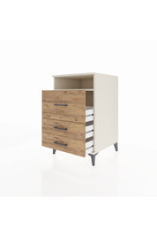 Kronos Komodin Tek Raflı 3 Çekmeceli 60x59x96 Aytaşı-Çam