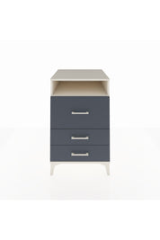 Kronos Komodin Tek Raflı 3 Çekmeceli 60x59x96 Aytaşı-Antrasit