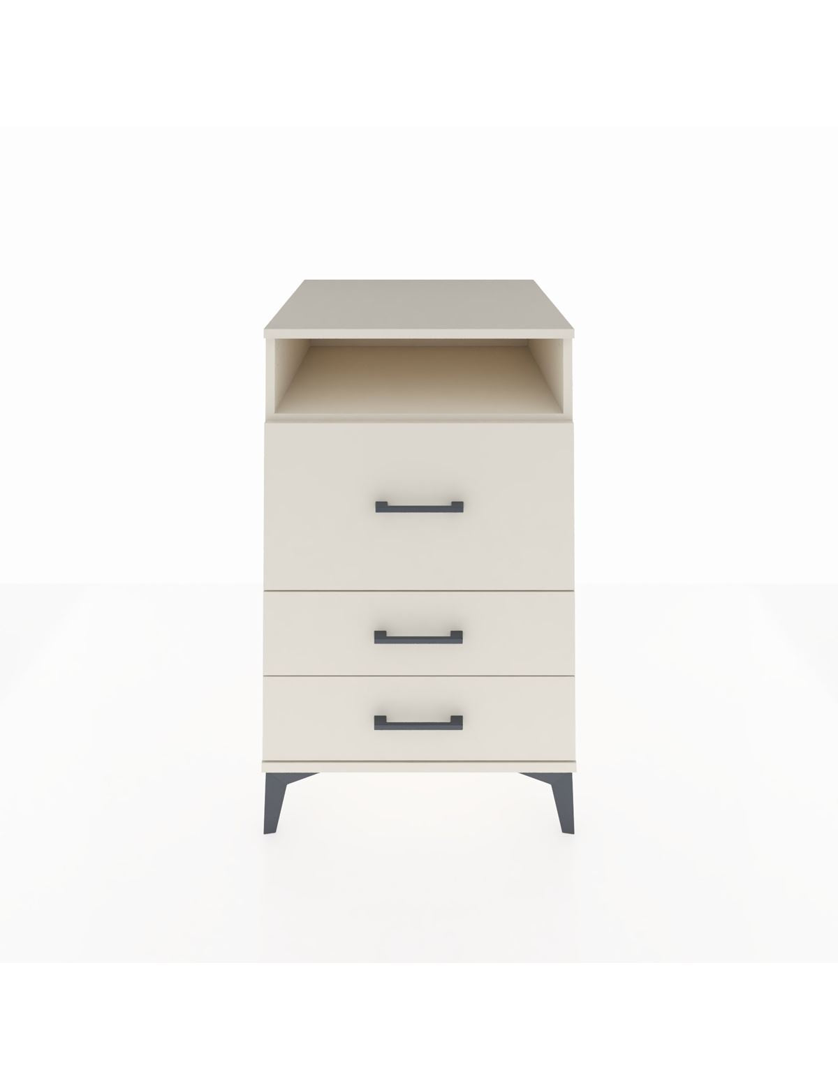 Kronos Komodin Tek Raflı 3 Çekmeceli 60x59x96 Aytaşı-Aytaşı