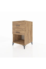 Kronos Komodin 2 Çekmeceli 60x59x96 Çam-Çam