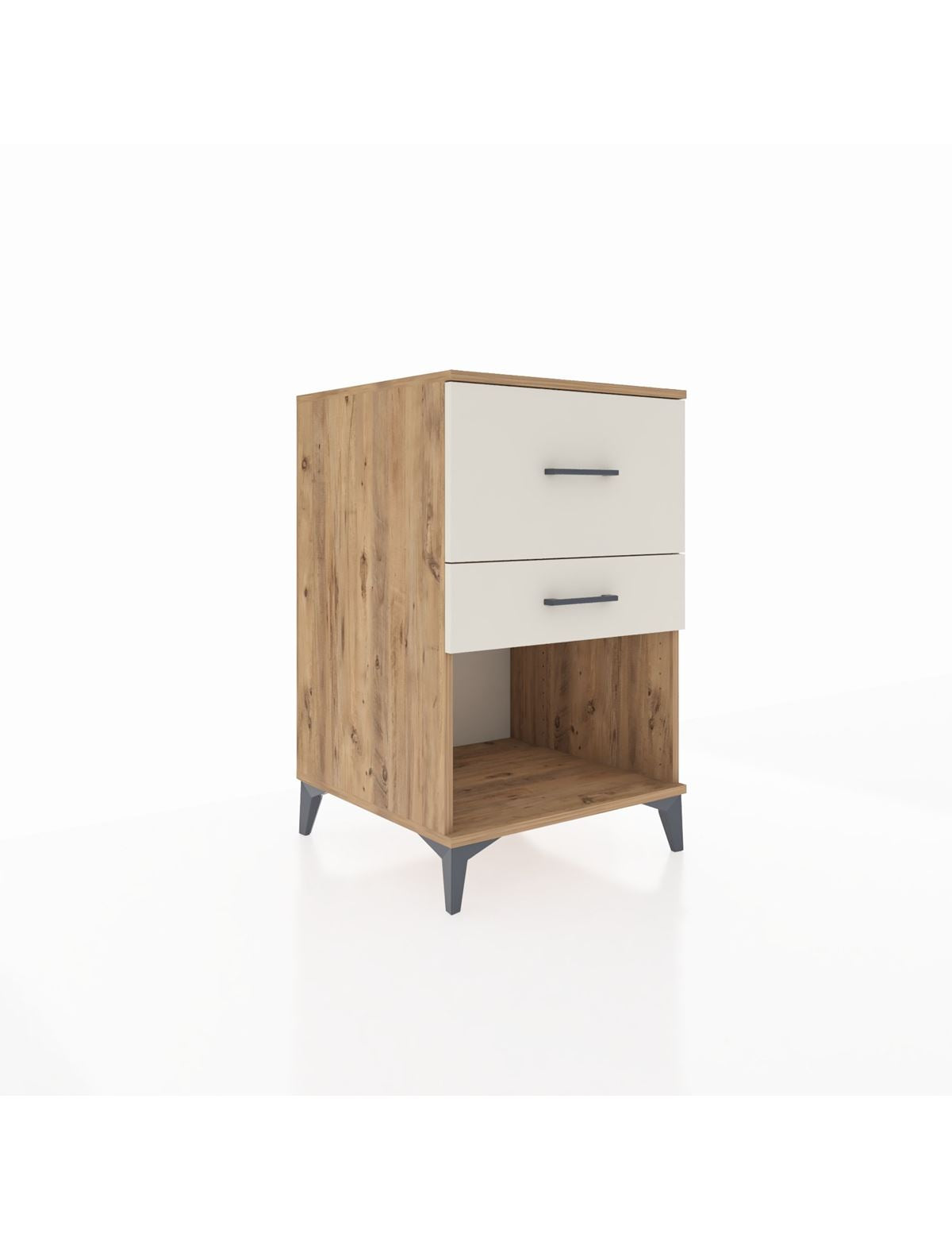 Kronos Komodin 2 Çekmeceli 60x59x96 Çam-Aytaşı