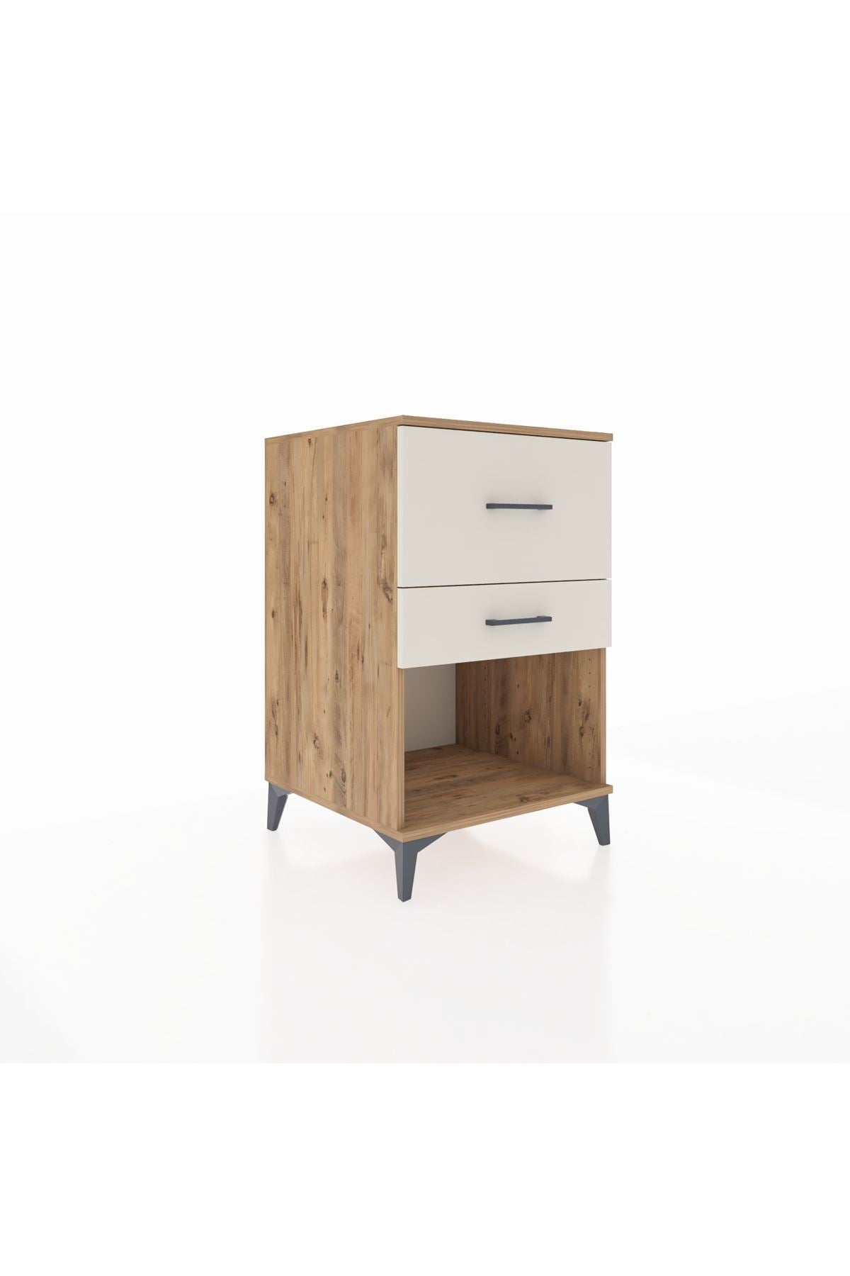 Kronos Komodin 2 Çekmeceli 60x59x96 Çam-Aytaşı