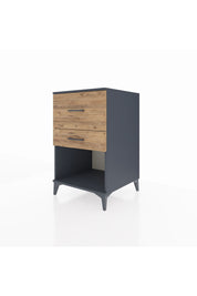 Kronos Komodin 2 Çekmeceli 60x59x96 Antrasit-Çam