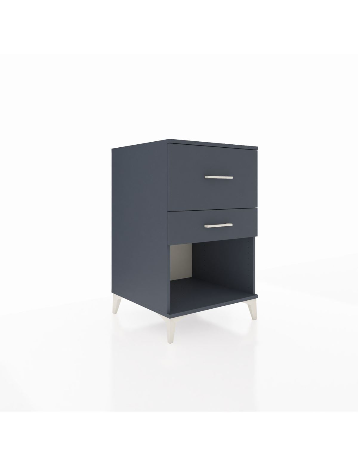 Kronos Komodin 2 Çekmeceli 60x59x96 Antrasit-Antrasit