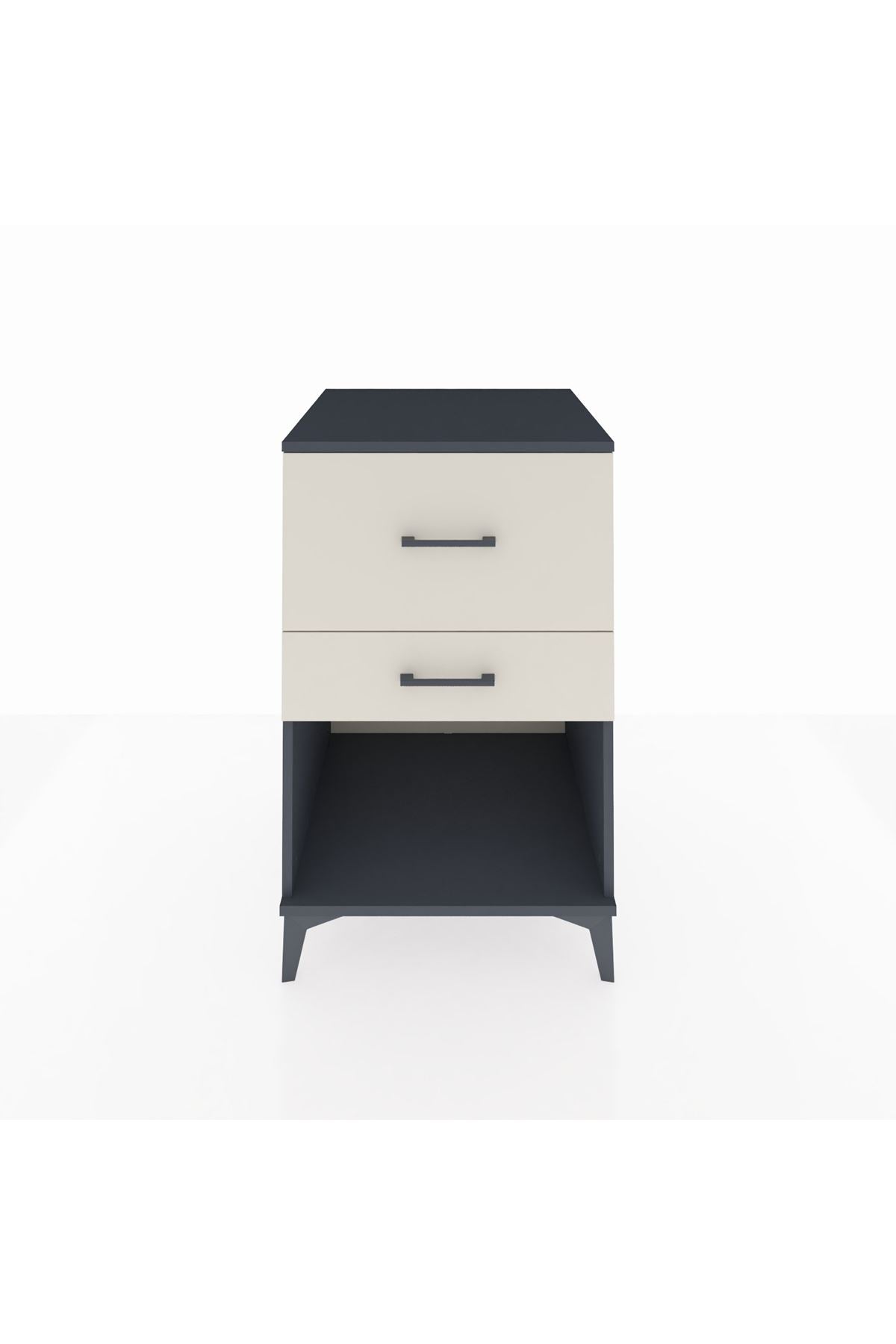 Kronos Komodin 2 Çekmeceli 60x59x96 Antrasit-Aytaşı