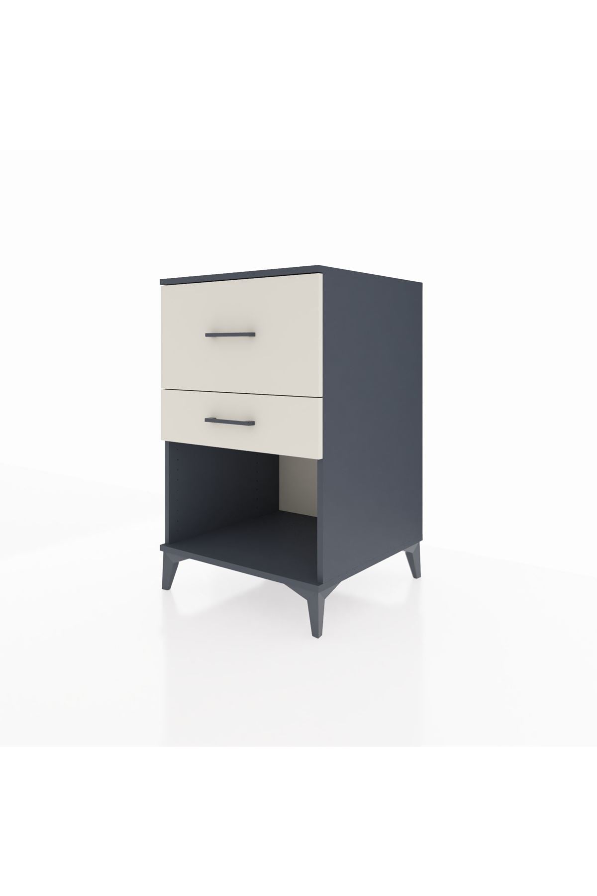 Kronos Komodin 2 Çekmeceli 60x59x96 Antrasit-Aytaşı