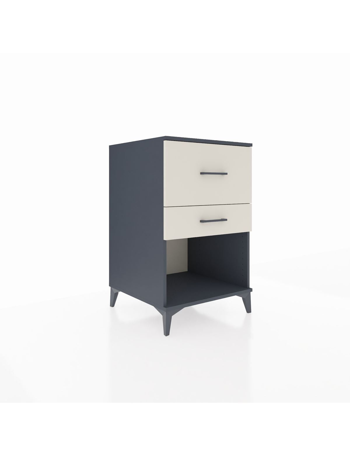 Kronos Komodin 2 Çekmeceli 60x59x96 Antrasit-Aytaşı