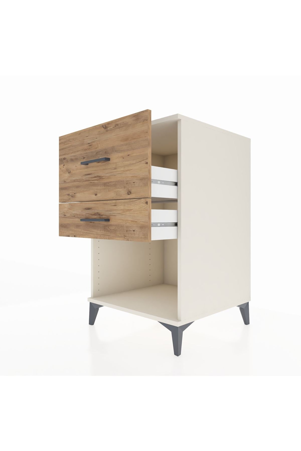 Kronos Komodin 2 Çekmeceli 60x59x96 Aytaşı-Çam